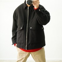 따뜻한 퀄팅안감 모직 자켓 점퍼 빅포켓 빅사이즈자켓