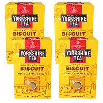 요크셔 티 비스킷 브루 40티백 4박스 Yorkshire Tea Biscuit Brew Bags Pack of 4 (total 160 tea bags), 1set