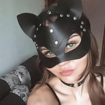 동물 가면 마스크 여성 가죽 Bdsm 도구 동물의 귀 스타일 술 펑크 액세서리 나이트 클럽 밸리 댄스 Masque 성인 틱, 01 Style 1