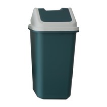 사각 대형 쓰레기통 50L 100L 블랙 네이비 휴지통, 6호 청록색