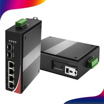 넥스트 산업용 POE 4포트 2SFP 광스위치허브, NEXT-POE524FDT