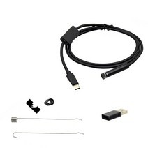 배관내시경 하수구내시경 카메라 USB 뱀 검사 카메라 IP67 방수 C 내시경 c타입 삼성 갤럭시 S9/S8 구글, 01 1m