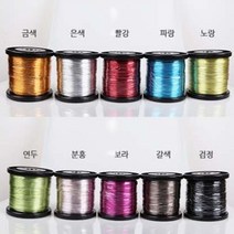 알루미늄 공예철사 1.2mm 10종 분재 코팅 스텐 와이어, 검정