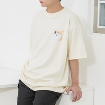 미니 시바견 반팔 티셔츠