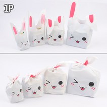 간식 선물 어린이집 유치원 답례품 캐릭터 포장 봉투, 특대-핑크윙크