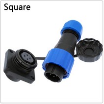 전기설비 케이블 커넥터 방수 커넥터 sp16 ip68 케이블 커넥터 플러그 및 소켓 암수 2 3 4 5 6 7 9 핀, 03 Square_04 5P