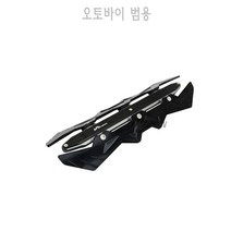 포르자 PCX19- 21 22 23년 스쿠터 머플러 커버 블랙 BIKI, 1개