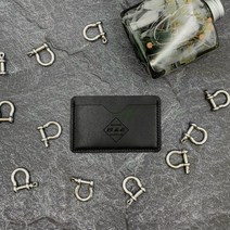 노마스 베지터블 슬림 카드지갑 가로형 블랙