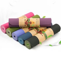 파워몬 요가 필라테스 운동 헬스 매트 헬스장 두꺼운 PVC TPE 홈트레이닝 운동 용품, 핑크