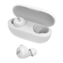 QCY T17 무선 블루투스이어폰+3D 스티커 T17 스포츠 음악 헤드폰, 화이트