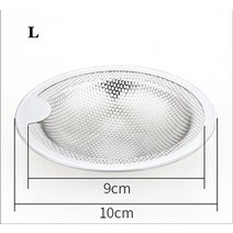 막힘 방지 주방 싱크 캐처 스테인레스 스틸 욕조 헤어 캐처 스토퍼 샤워 배수구 필터 트랩 주방 금속 싱크, l, 5개