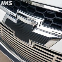 JS automotive 쉐보레 트랙스 엠블럼 카본 랩핑필름 튜닝스티커 용품, 유광블랙카본