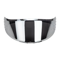 STK 블레이드-2 오토바이 헬멧 용 안티 Uv 풀 페이스 실드 바이저, 245mm, PC, 실버 도금