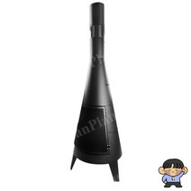 마이스토프 화목난로 캠핑용 불멍 블랙 가정용, 굴뚝 화목 난로