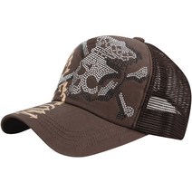 메쉬야구모자 [라온] M132 핫피스 스컬 해골 메쉬 볼캡 모자