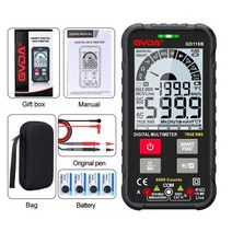 GVDA 차세대 600V 디지털 멀티 미터 Ture RMS AC DC NCV 옴 6, 중국, GD118B 블랙