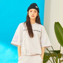 클라이드앤 클라이드앤 여성 바스키아 왕관 E-밴드 반팔 티셔츠 FMBTS783F015