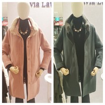 올리비아로렌 (가격인하) 패딩 조끼 세트 밍크퍼 카라 모직 코트 nc청주점 VOPEAUWB211