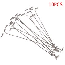 낚시 와이어 암 10pcs/세트 담수/바닷물 낚시 액세서리 남성 가족 가족 봄 가을가 가을 낚시 도구, 15cm