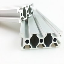 프로파일 브라캣 알루미늄 부품 1PCS 2060 T 슬롯 압출 100-800mm 길이 DIY CNC 3D 프린터 6063 용 유럽 표준 양극산화처리 선형 레일, [10] T-550mm