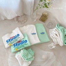 블랙빈 스튜디오세트 유아 아동봄상하세트 봄 엄마랑커플룩 유아 아동복 주니어 봄나들이룩 어린이집등원룩