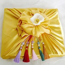PK글로벌 1SET+1SET 전통 노리개 선물 포장 보자기 세트 황금보자기 답례품 상자, 와인+보자기