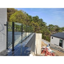 유리 난간대 강화 유리난간대 스텐 유리난간대EU-S01, 양날형, H1200