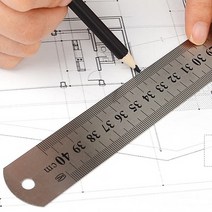 40cm쇠자 40센티 철자 단단한 스틸자 업무용 쇠자