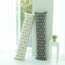 찬미디자인 바디필로우 솜포함, 모노라인 아이보리