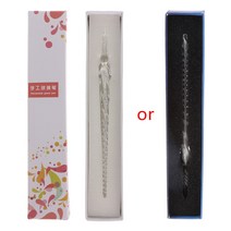 빈티지 수제 유리 딥 서명 잉크 만년필 쓰기 도구 사무실 학교 편지지 선물 상자, 05