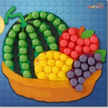 플레이콘 모자이크 과일바구니