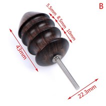 샌들 우드 헤드 버니셔 DIY 가죽 그라인딩 도구 전기 연마 기계 비트 공예 가장자리 아치 그루브 슬리커 키트, 01 as picture