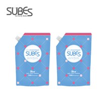 슈베스 블루 유아섬유유연제 리필 1300ml, 2개