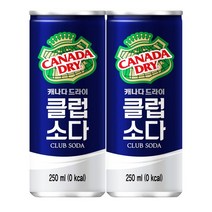 fm)캐나다드라이 클럽소다 캔 250ml _12개, 12개