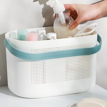 로렘 손잡이가 편한 목욕바구니 물빠짐가능 대용량, 1개 민트