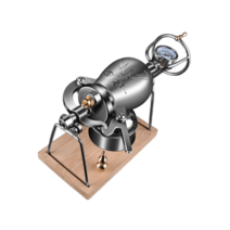 미니 뻥튀기 기계 팝콘 스텐 메이커 가정용 튀밥 캠핑, 268mlx실표x누출밸브x1오일