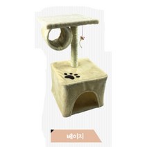 가성비 대량생산 초보집사 애묘 미니 캣타워 놀이 계단 샴, 1개, 핑크