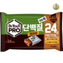 라이브잇 닥터유 프로단백질바 크런치 한입쏙 34p, 11개, 420g