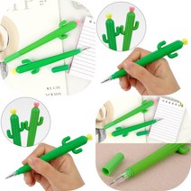 마트498 선인장 특이한볼펜 1P 사은품 인싸학용품 초등학생선물 캐릭터볼펜 잘써지는볼펜 독특한 귀여운볼펜 조, 분홍