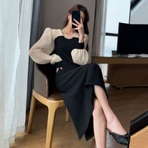 4월 5월 결혼식 하객룩 패션 코디 봄여자옷 원피스 검은 드레스 S10