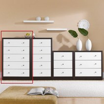 나노하나 800 5단 서랍장, 색상:삼나무