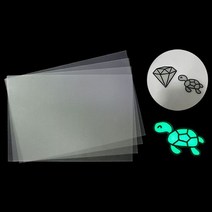 야광 마법종이 필름 오븐에 굽는 마술종이 매직페이퍼 악세사리 만들기 종이 A4 5장세트 AQ+396Q8eA, 선택콕 본상품선택