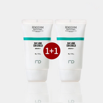 1+1레노덤 데이롱선쉴드 SPF50+샘플 피부과선크림촉촉한순한썬크림 민감성피부자외선차단제