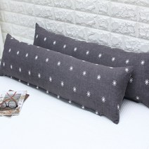 긴 베개 롱 쿠션 바디필로우(솜포함) 110X30 사이즈 ( 사계절용 or 여름용 ), 긴베개 바디필로우(솜포함), 블링블링, 차콜