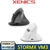 제닉스 버티컬 무선 블루투스 마우스 STORMX VM3, 블랙