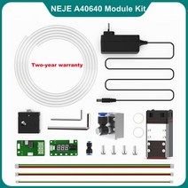 레이저 휴대용 DIY 각인기 조각기 마킹기 neje a40640a40630n40630e40 laser module kits 450nm blue light ttl 80w for, a40640 모듈 키트