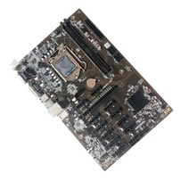 B250Btc PC 마더보드 듀얼 USB3.0 데스크탑용 고성능 게임 마더보드, 29.5x19cm., 검은 색, ABS 플라스틱