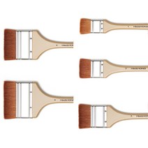 화홍 132 배경 평붓 (백붓) 천연모 1-5호 수채화 일러스트 회화 바탕붓, 4호(54080)