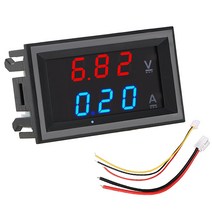 전압계 leepee led display with cable volt ampere meter mini digital voltmeter 전류계 dc 100v 10a 전류계 전압