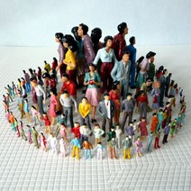 미니어처 디오라마 도시장식 사람모형 모델하우스 빌딩숲 인간모형, 1:50